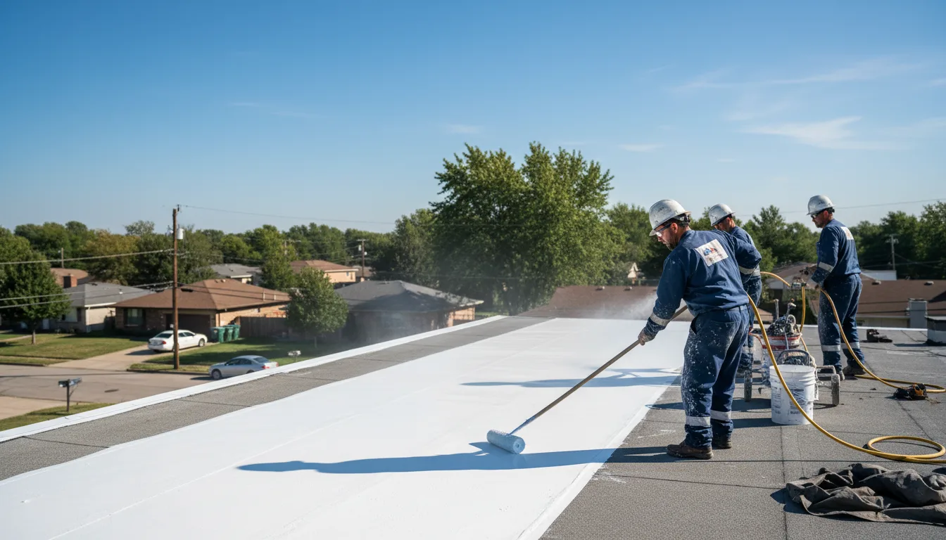 Commercial roof coating in Reynoldsburg, OH near me